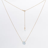 Aquamarine Single Stone Necklace