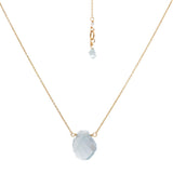 Aquamarine Single Stone Necklace