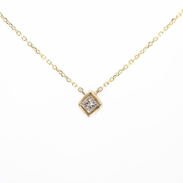 Princess in a Cube Diamond Necklace V2