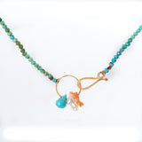 Turquoise beaded necklace