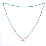 Turquoise beaded necklace