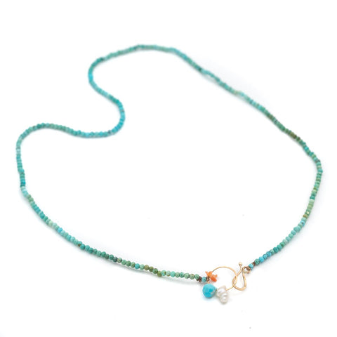 Turquoise beaded necklace