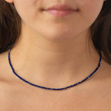 Lapis beaded necklace