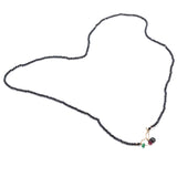 Black Sapphire beaded necklace