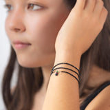 Black Sapphire beaded necklace