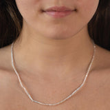 Aquamarine beaded necklace