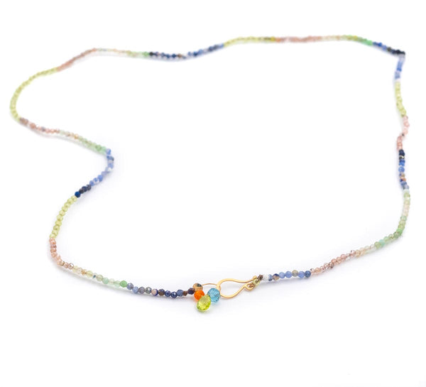 Rainbow beaded necklace