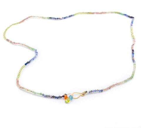 Rainbow beaded necklace