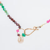 Pink Fantasy beaded necklace