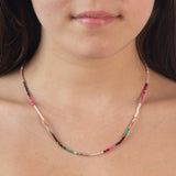 Pink Fantasy beaded necklace