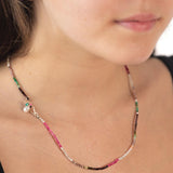 Pink Fantasy beaded necklace