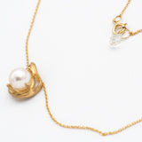Akoya Pearl Mobius Pendant Necklace