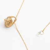Akoya Pearl Mobius Pendant Necklace