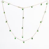 Tsavorite Garnet Linked Necklace