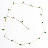 Tsavorite Garnet Linked Necklace