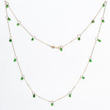 Tsavorite Garnet Linked Necklace