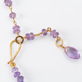Pink Amethyst Roundel Bead Necklace
