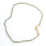 Klimt Green Amethyst Rondelle Necklace