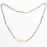 Klimt Green Amethyst Rondelle Necklace
