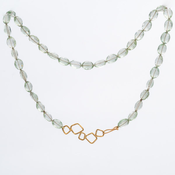 Klimt Green Amethyst Necklace