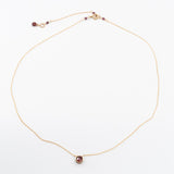 Red Garnet Basket Necklace
