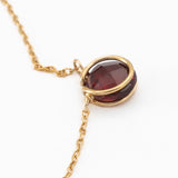 Red Garnet Basket Necklace