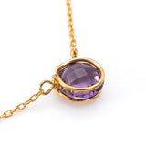 Amethyst Basket Necklace