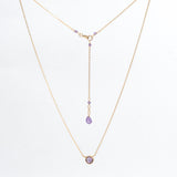 Amethyst Basket Necklace
