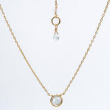 Aquamarine Basket Necklace