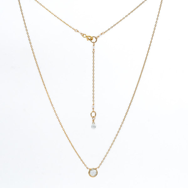 Aquamarine Basket Necklace