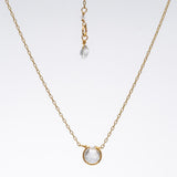 White Topaz Basket Necklace