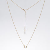 White Topaz Basket Necklace