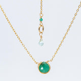 Emerald Basket Necklace