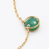 Emerald Basket Necklace