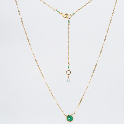 Emerald Basket Necklace