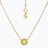 Peridot Basket Necklace