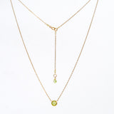 Peridot Basket Necklace