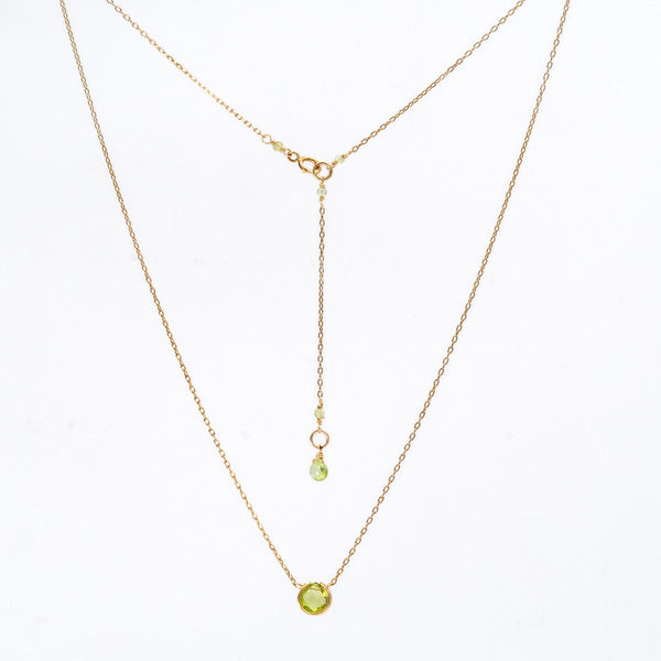 Peridot Basket Necklace