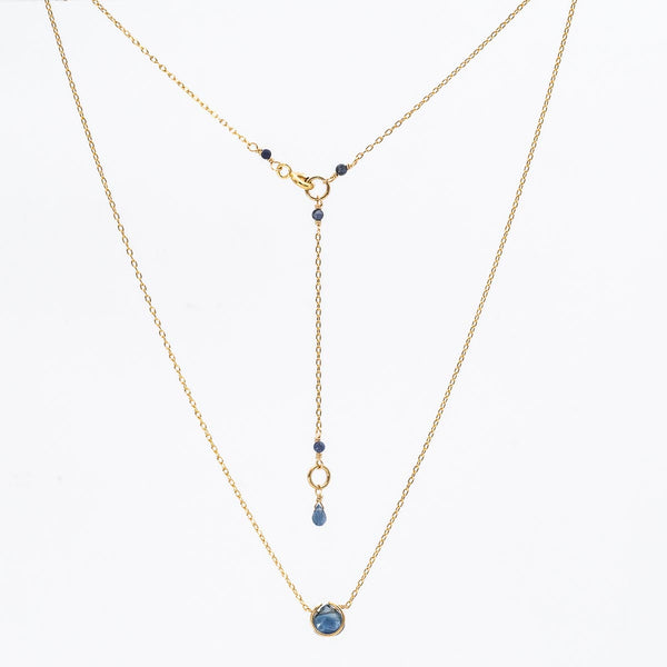 Sapphire Basket Necklace