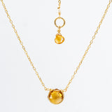 Citrine Basket Necklace