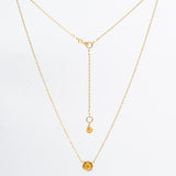 Citrine Basket Necklace