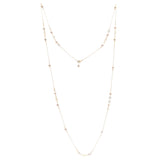 Rings and Chain Baroque Pearl Long necklace