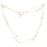 Rings and Chain Baroque Pearl Long necklace