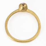 Champagne Diamond Flower Bud Ring