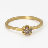 Champagne Diamond Flower Bud Ring