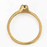 Chocolate Diamond Flower Bud Ring