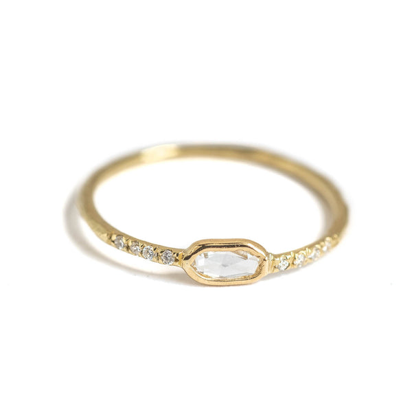 Rose cut Diamond Sparkle Ring