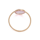 Pink Tourmaline Twist Ring