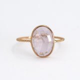 Pink Tourmaline Twist Ring