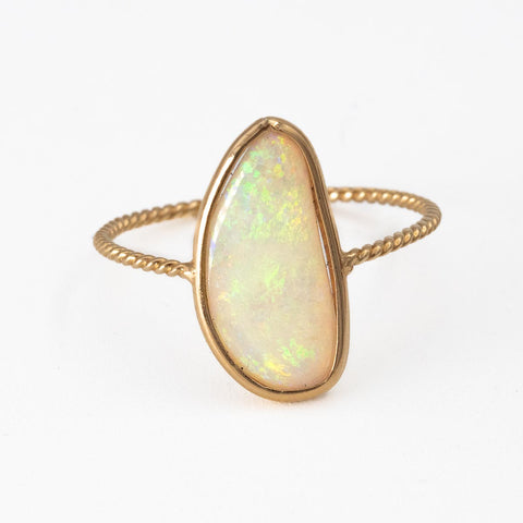 Australian Opal Twist Ring C